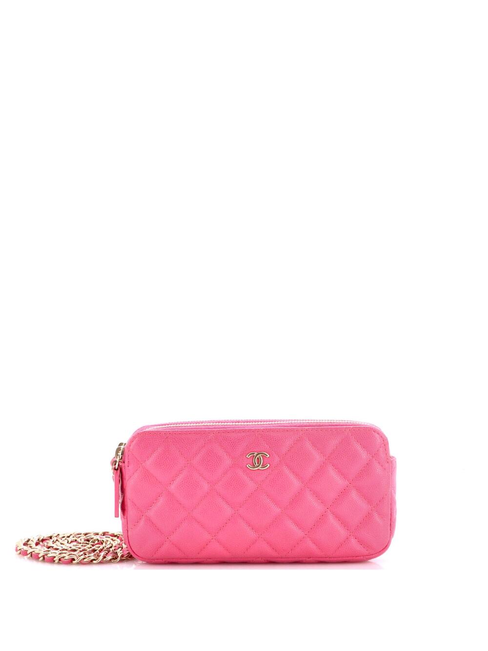 Chanel Double Zip Clutch With Chain #297748C21B